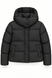 Cropped quilted down jacket with hood