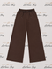 Chocolate satin pants