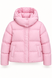 Cropped quilted down jacket with hood