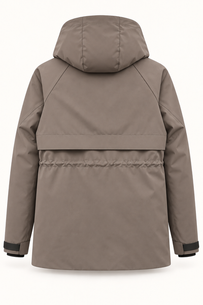 Women's long hooded jacket