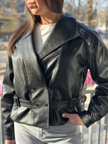 Faux leather jacket