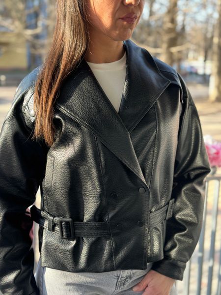 Faux leather jacket