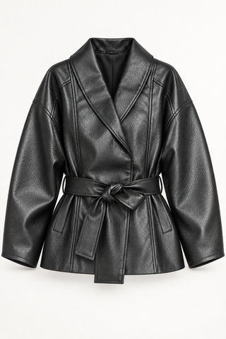 Faux leather jacket