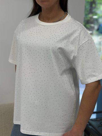 Basic Oversize with rhinestones