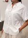 Short-sleeved shirt made of brocade