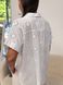Short-sleeved shirt made of brocade