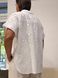 Short-sleeved shirt made of brocade