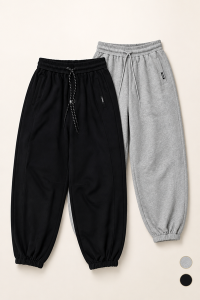 Elastic-waist sweatpants (joggers)