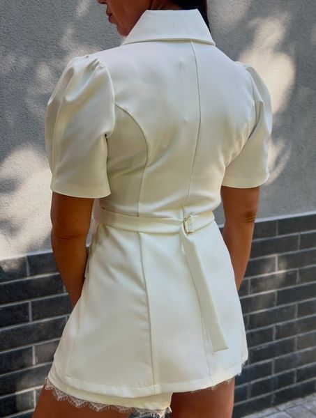 Suit jacket and shorts
