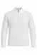 Women's knitted sweater with stand-up collar and zipper