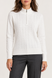 Women's knitted sweater with stand-up collar and zipper