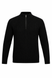 Women's knitted sweater with stand-up collar and zipper
