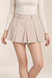 Pleated skirt-shorts