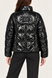 Women's glossy quilted jacket with stand-up collar