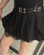 Black pleated skirt