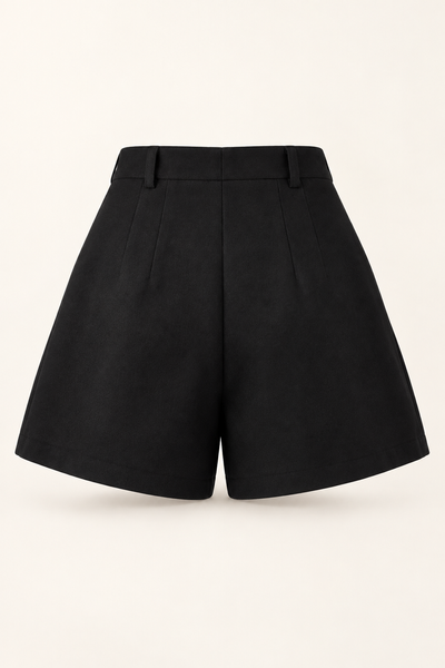 Cashmere high-rise shorts